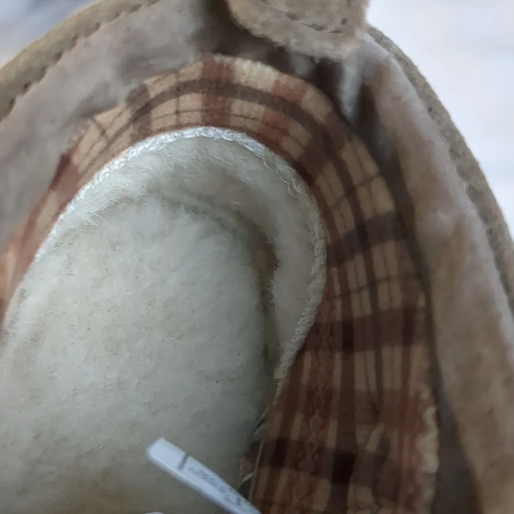 Ugg Leather Brown Shearling Bootie Shoes Toddler Sz 6